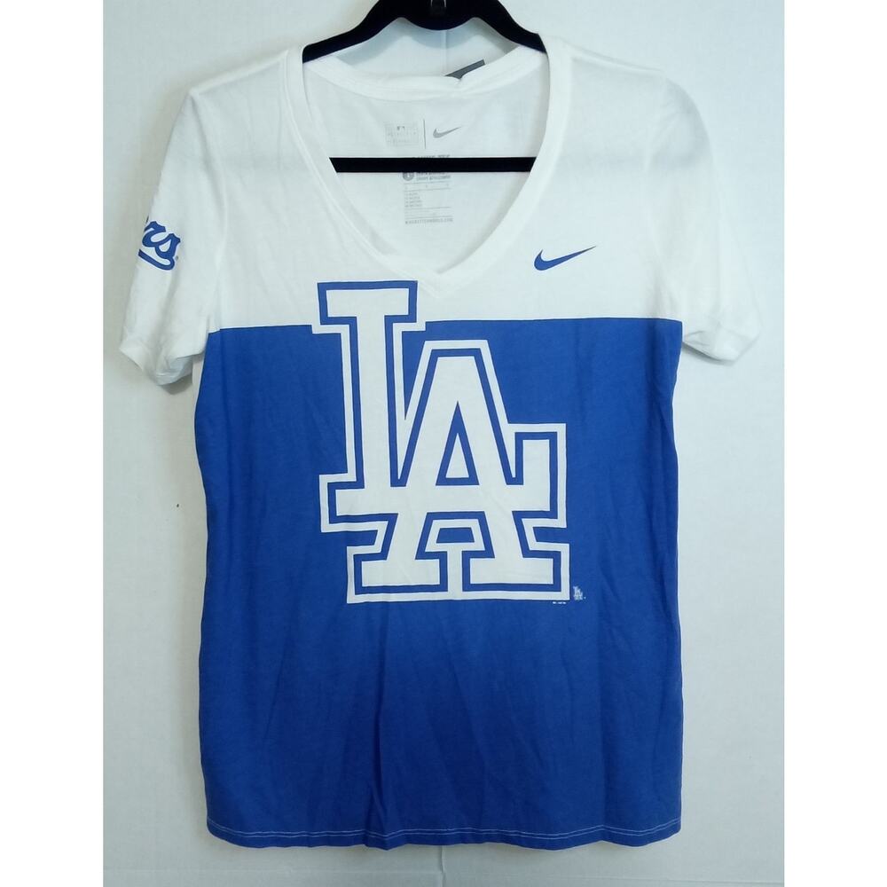 Los Angeles Dodgers Nike Tee V-Neck Shirt Women Large